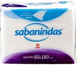 sabanindas protector de cama absorbente extra 80x180 30 uds
