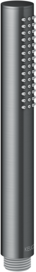 Keuco Stabhandbrause 56080130100 Schwarzchrom gebürstet, 1 Strahlart