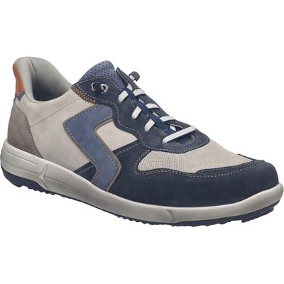 Sneaker JOSEF SEIBEL "Enrico 34, indigo-multi", Herren, Gr. 41, blau (indigo, multi), Obermaterial: 100% Rindsleder Leather cow., Schuhe Sneaker