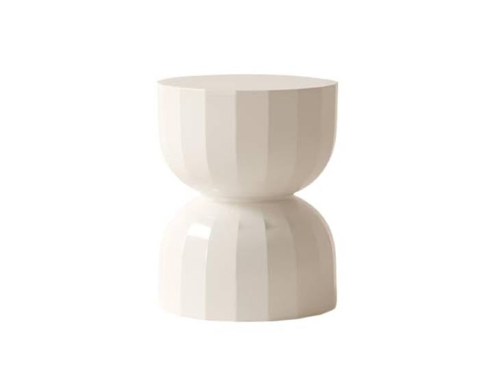 NIUHUAHUI Teetisch, Mini-Beistelltisch, rund, klein, mit Stauraum, Schlafzimmer-Nachttisch, Wohnzimmer-Ecke(White)