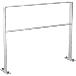 WSM Fahrradständer 9621 VZ, Bodenmontage, Anlehnparker, beidseitig, Breite 100cm, für 2 Fahrräder