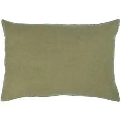 IB Laursen Kissenbezug Leinen 60x40 cm, 60 x 40 cm, moosgrün
