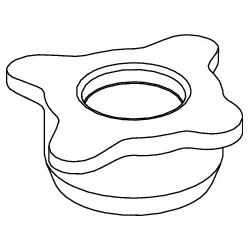 Tece -Ersatzteil Verschlussstopfen Spülkasten, 9820495 9820495