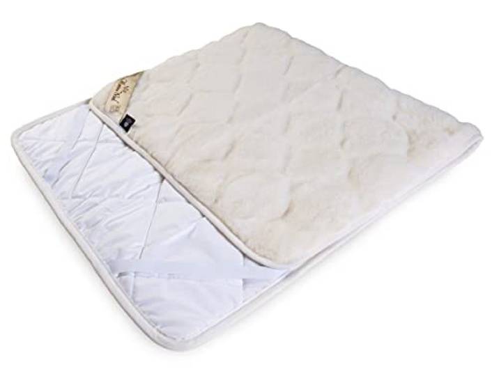 Caro Naturhaar Unterbett 100% Merino Wolle unterbett 100 x 200 cm Kaschmir Schurwolle Matratzenauflage Elegance Light Neuseeland