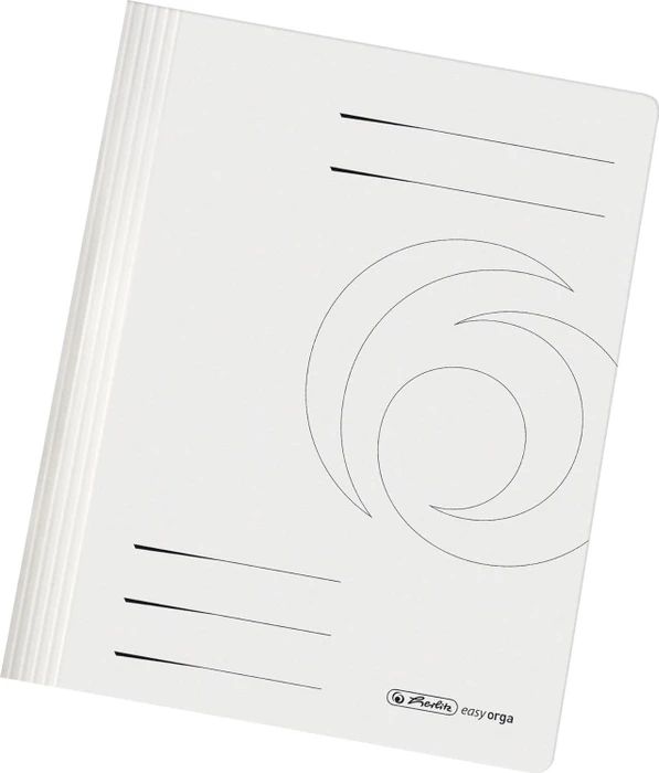 herlitz 10 Schnellhefter Karton weiß DIN A4