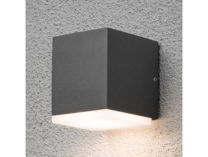 Konstsmide LED Aussenwandleuchte Monza, schwarz, Aluminium, Modern, LED Wandleuchte außen