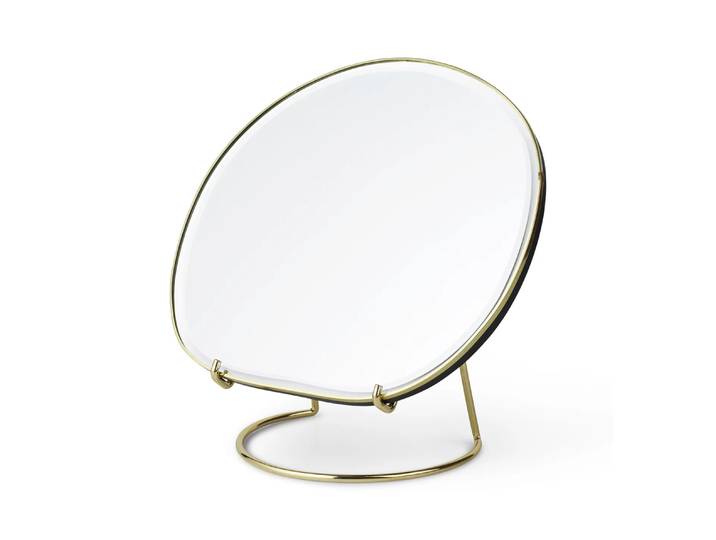 Ferm Living Miroir de table Pond Laiton