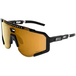 Scicon, Herren, Sportbrille, Aeroscope cykelbriller black gloss/multimirror bronze (Black Gloss, Multimirror Bronze), Bronze, Schwarz