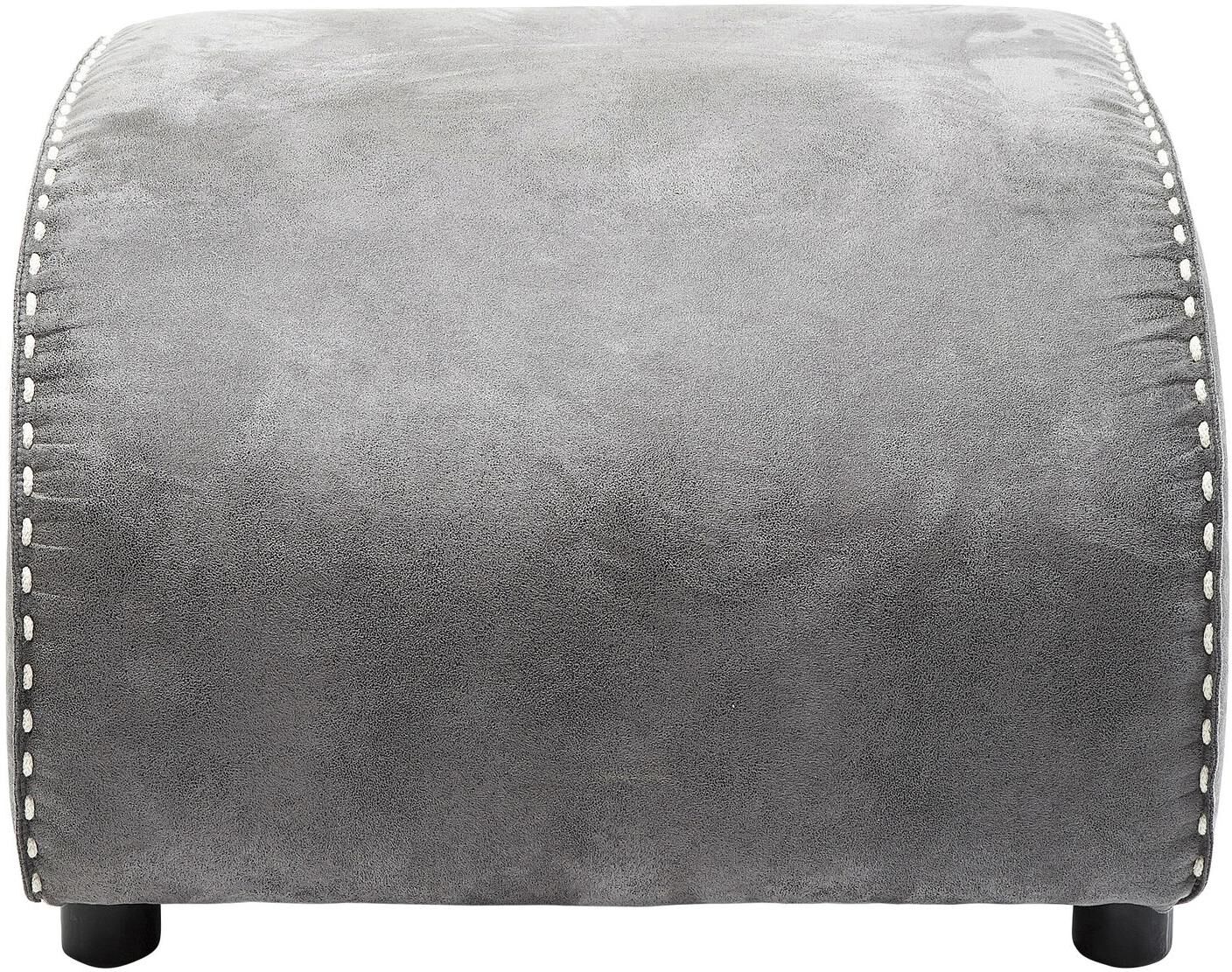 Hocker KARE DESIGN "Ritmo Vintage 60 x 52 x 40 cm", grau, B:52cm H:40cm T:60cm, Hocker, Hocker grau B/H/T: 52cm x 40cm x 60cm, Baumwolle Polyester