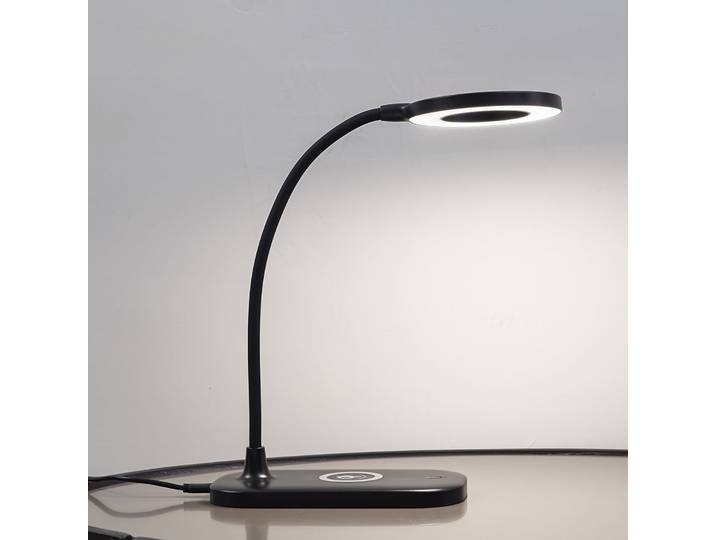 Siona LED Tischleuchte CCT Dim. w/Charger Schwarz - Lindby - Wohnzimmer - Modern - Kunststoff - Einflammig