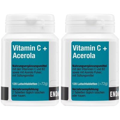 Vitamin C+Acerola Lutschtabletten 2x 2x120 St