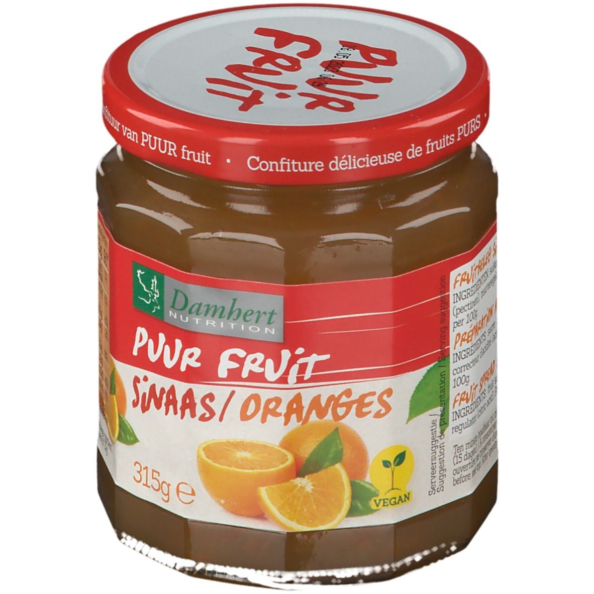 Damhert Confituur Sinaasappel - 100% Fruit (zonder toegevoegde suiker) EN OK 315 g Sonstige