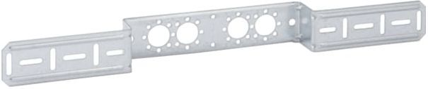 Geberit Montageplatte 601732001 abgesetzt, einfach, verzinkt, für zwei Armaturenanschlüsse 73/153mm