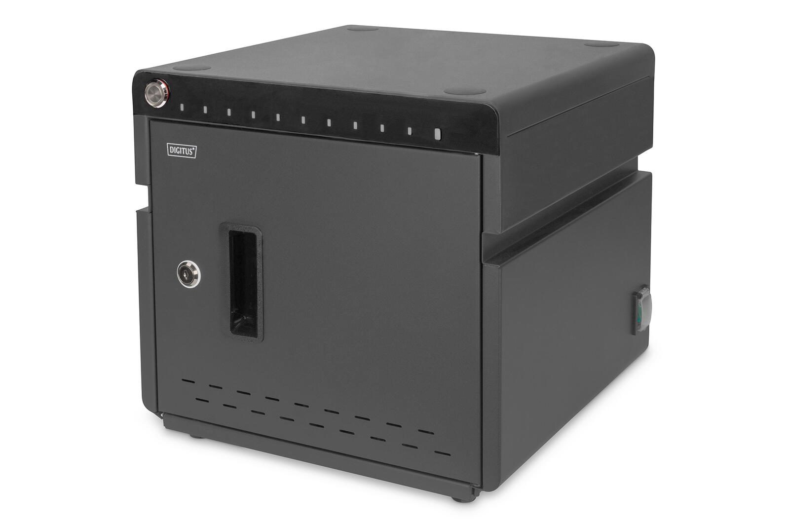 Digitus Mobiler Desktop Ladeschrank für 10 Notebooks/Tablets bis 13 Zoll, UV-C, USB-C DN-45004