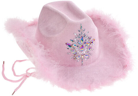 Cowboyhut "Feder", rosa
