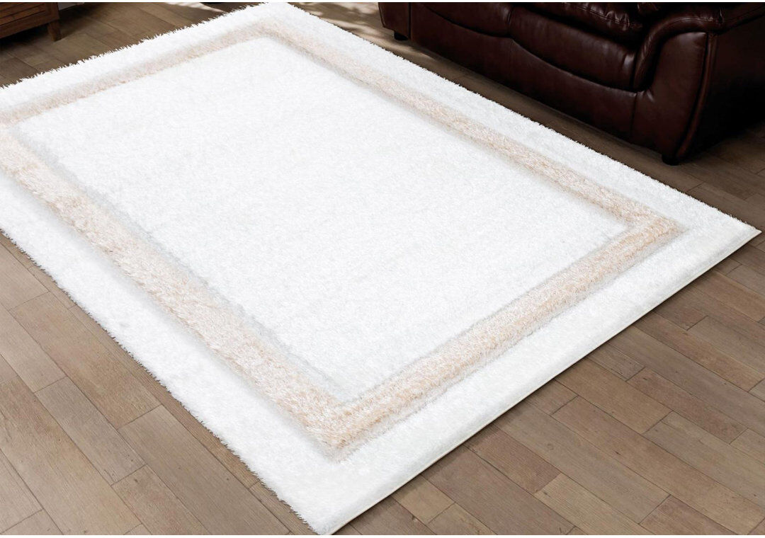 Fairmont Park Bandla Rectangle Shag White Rectangle 80cm x 150cm