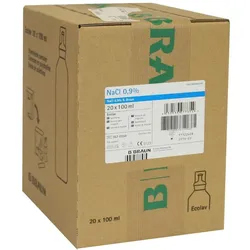 B. Braun NaCl. 0,9 % B. Braun, Ecotainer Spüllösung 20 x 100ml 20X100 ml