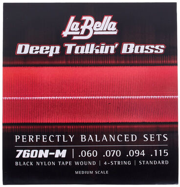 La Bella 760N-M Black Nylon Tape