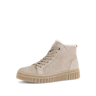 Sneaker GABOR "Sneaker high", Damen, Gr. 38, beige, Schuhe Sneaker