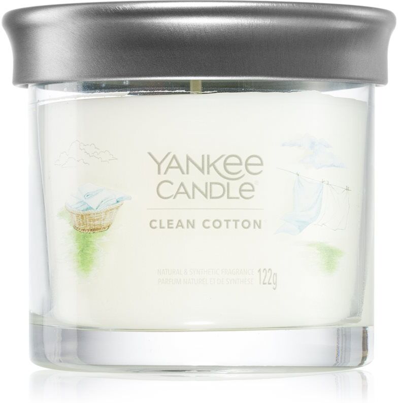 Yankee Candle Clean Cotton bougie parfumée Signature 122 g