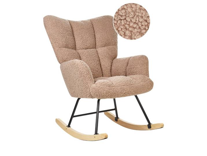 SCHAUKELSESSEL Bouclé Sandbeige Oulu