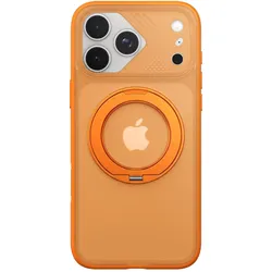 Pangao Transluzente Ring MagSafe Hülle iPhone 18 Pro (Apple iPhone 18 Pro), Smartphone Hülle, Orange