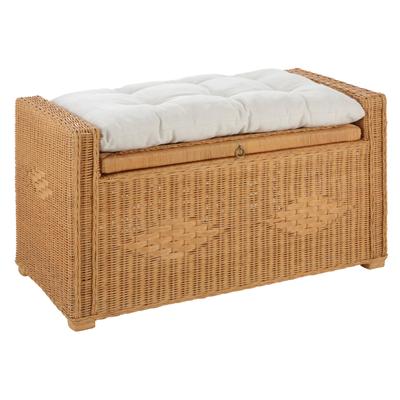 Home affaire "Schönerempfang" Rattan-Bank, OTTOs Choice, Belastbar bis max. 80 Kg, mit Stauraum
