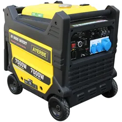 MAESTRO FERRETERO Inverter Benzin Stromerzeuger 8000 mit Elektrostart und Kiotsu KT 425 Motor