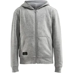 CRAFT Community Kapuzenjacke Kinder 950000 - grey melange 122/128