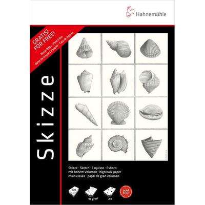 Hahnemühle Papier Skizze 96 g/m² + Bleistiftbox gratis, DIN A 4, 96 g/m²