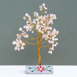 Rose Quartz Gemstone Tree - 160 Stones