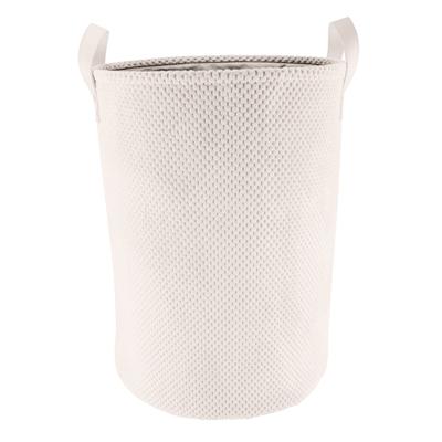 Wäschesack KLEINE WOLKE "Roy", weiß (natur), B:46cm H:52cm T:40cm Ø:40cm, Polyester, Wäschesammler, in verschiedenen Farben und Größen erhältlich