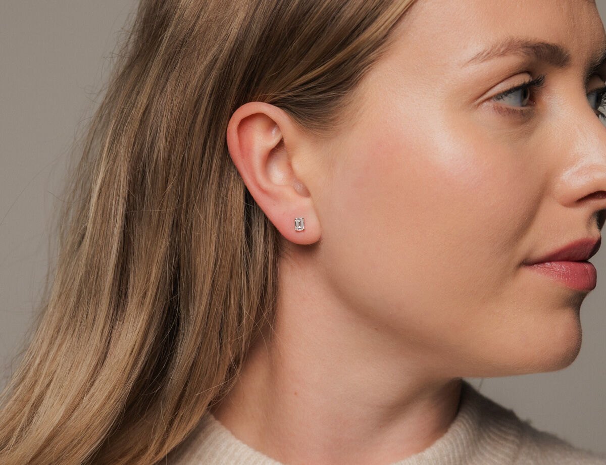 Midem Stockholm timanttikorvakorut 0,75ct valkokulta