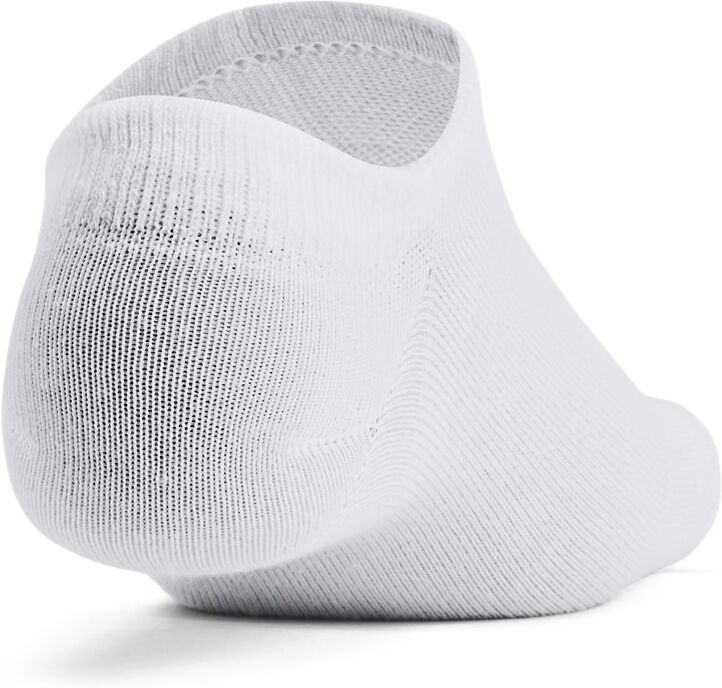 Sportsocken UNDER ARMOUR "UA ESSENTIAL NO SHOW 6PK", Herren, Gr. M, weiß, weiß, halo gray, Polyester, elastisch, Socken Sportsocken, für sportive Aktivitäten, mit Elasthan-Anteil weiß, weiß, halo gray M