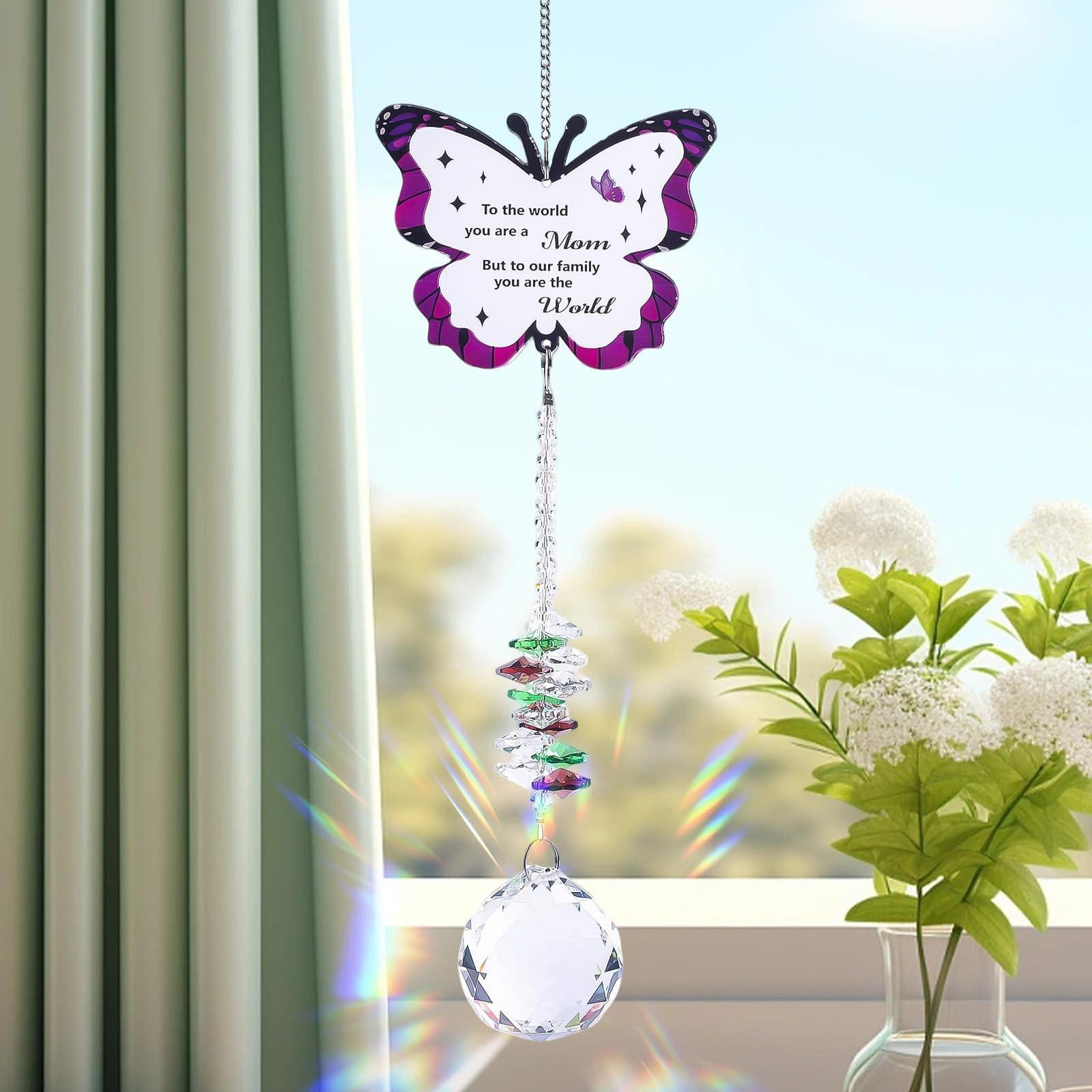 Kristallen Zonvanger Vlinder Decoratie - 45 cm