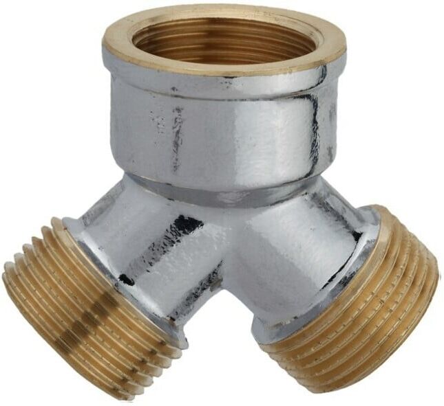 KIRCHHOFF distributeur 2 voies, chrome, 3/4