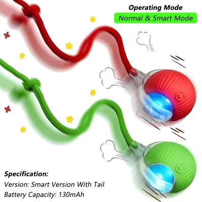 Uplifted Finds Automatic Smart Rolling Ball Pet Toy With Faux Tail 2 Pcs Random Color