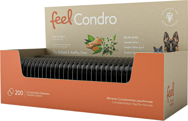 Feelcondro 1500mg 200 comprimidos palatáveis