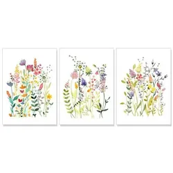 LUMA KARTENEDITION Poster-Set »Wildblumen« 3-teilig