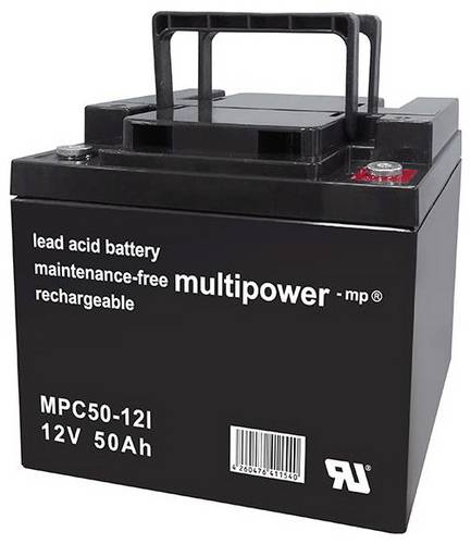 Multipower MPC50-12I 117756 Bleiakku 12V 50Ah Blei-Vlies (AGM) (B x H x T) 199 x 171 x 166mm M6-Schraubanschluss Zyklenfest
