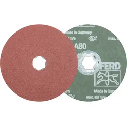 PFERD TOOLS COMBICLICK Korund Fiberscheibe für universelle Anwendungen, 10 Stück - 44498018