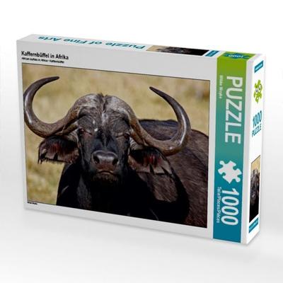 CALVENDO Puzzle Kaffernbüffel in Afrika | 1000 Teile Lege-Größe 64x48cm Foto-Puzzle für glückliche Stunden