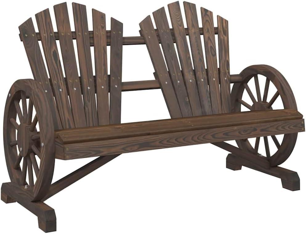 Adirondack-Gartenstuhl für 2 Personen aus massivem Tannenholz