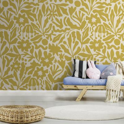 Fototapete SUPERFRESCO EASY "Grafik Joy", gelb, H:2,8m L:2,8m, Vlies, Tapeten, Design Tapeten