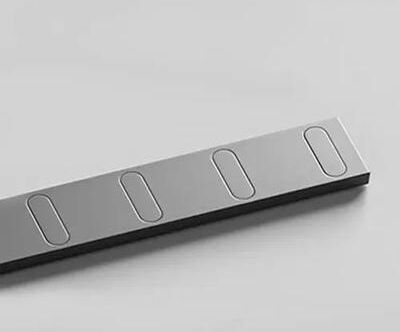 Uplift Treasures Invisible Folding Wall Hook Rack Organizer grey 4 Hooks