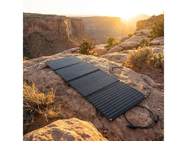 Faltbares Solarpanel 40 Watt mit MC4-Anschluss, 84 x 27 x 2 cm
