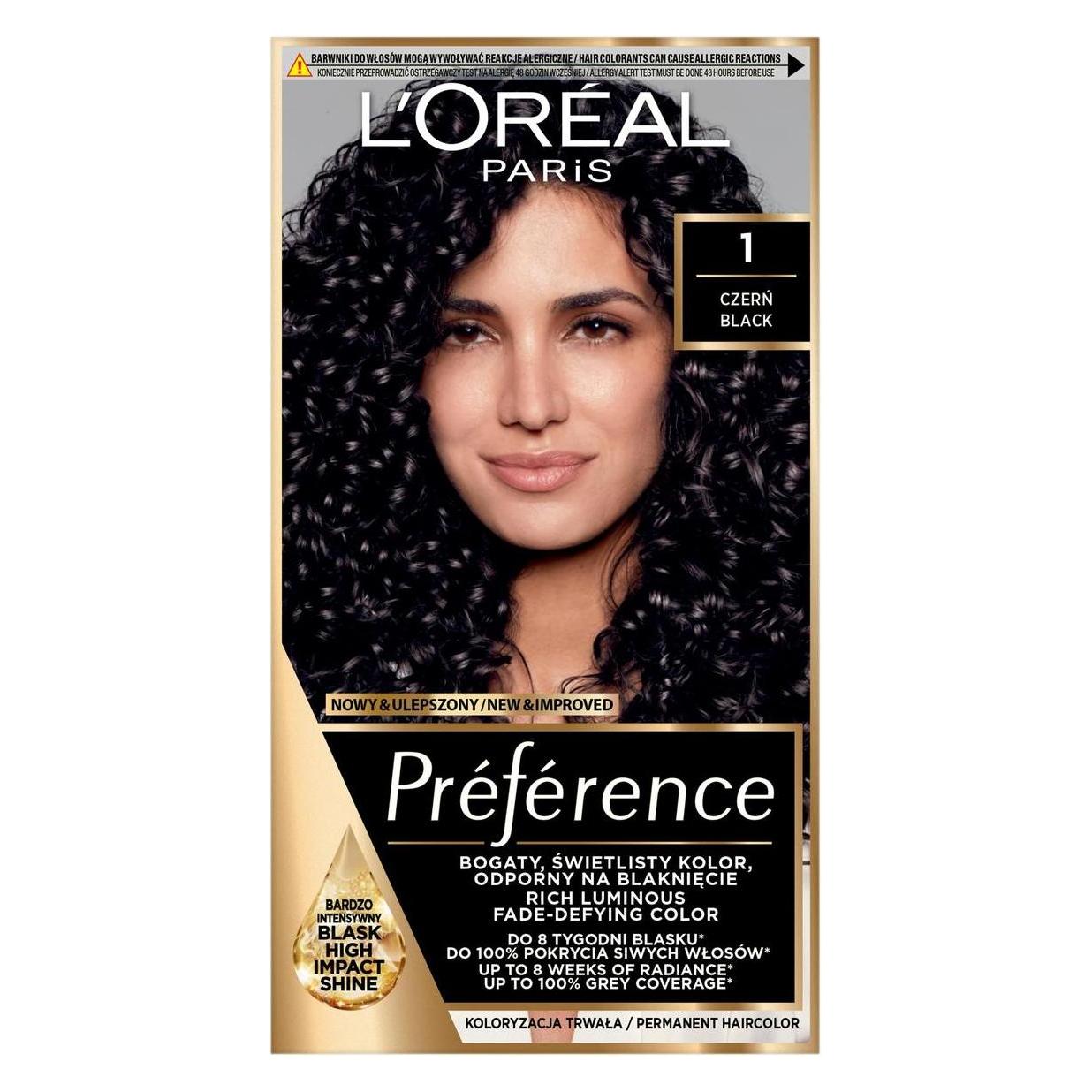 L'Oréal Paris L'Oréal Preference Hair Dye 1 Napoli Black (Schwarz) (21053721)