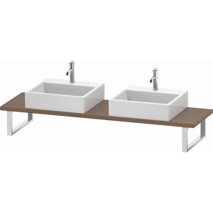 Duravit L-Cube Konsole LC105C01111 Stärke 3 cm, eiche kaschmir, für Aufsatzbecken, variabel