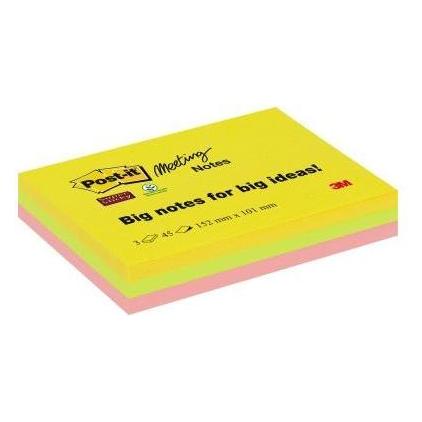 Post-it Super Sticky (101 x 152 mm) (6445-3SS-EU)