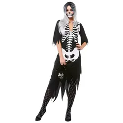 Skelett-Kostüm "Diva Dead" für Damen